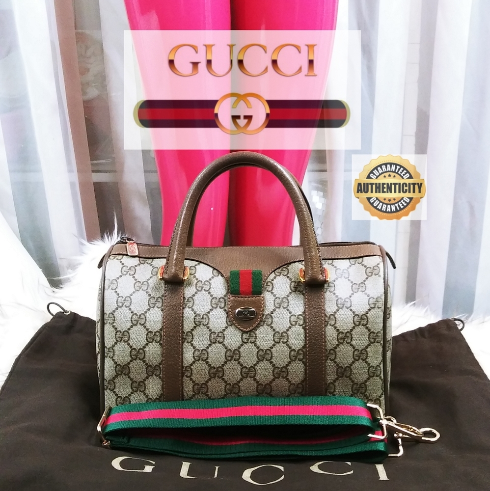 ♦♣♦BEAUTIFUL SHERRY LINE GG BOSTON BAG GUCCI ♣♦♣
